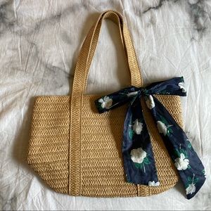 Draper James Straw Tote Bag